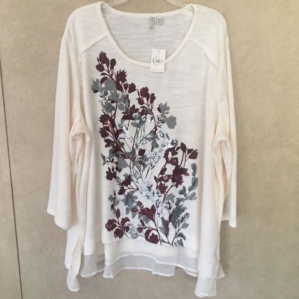 💝Cato Cream Sweater NWT